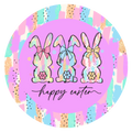 Happy Easter with Bunny Tails Car Freshie