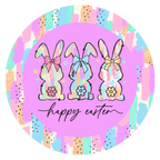 Happy Easter with Bunny Tails Car Freshie
