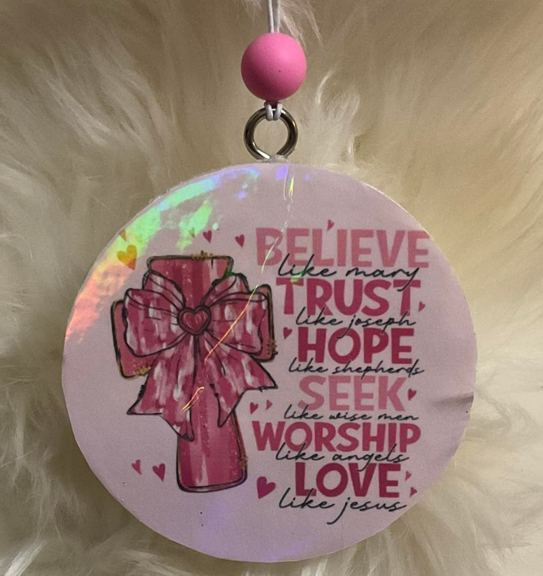 Love Cross Car Freshie