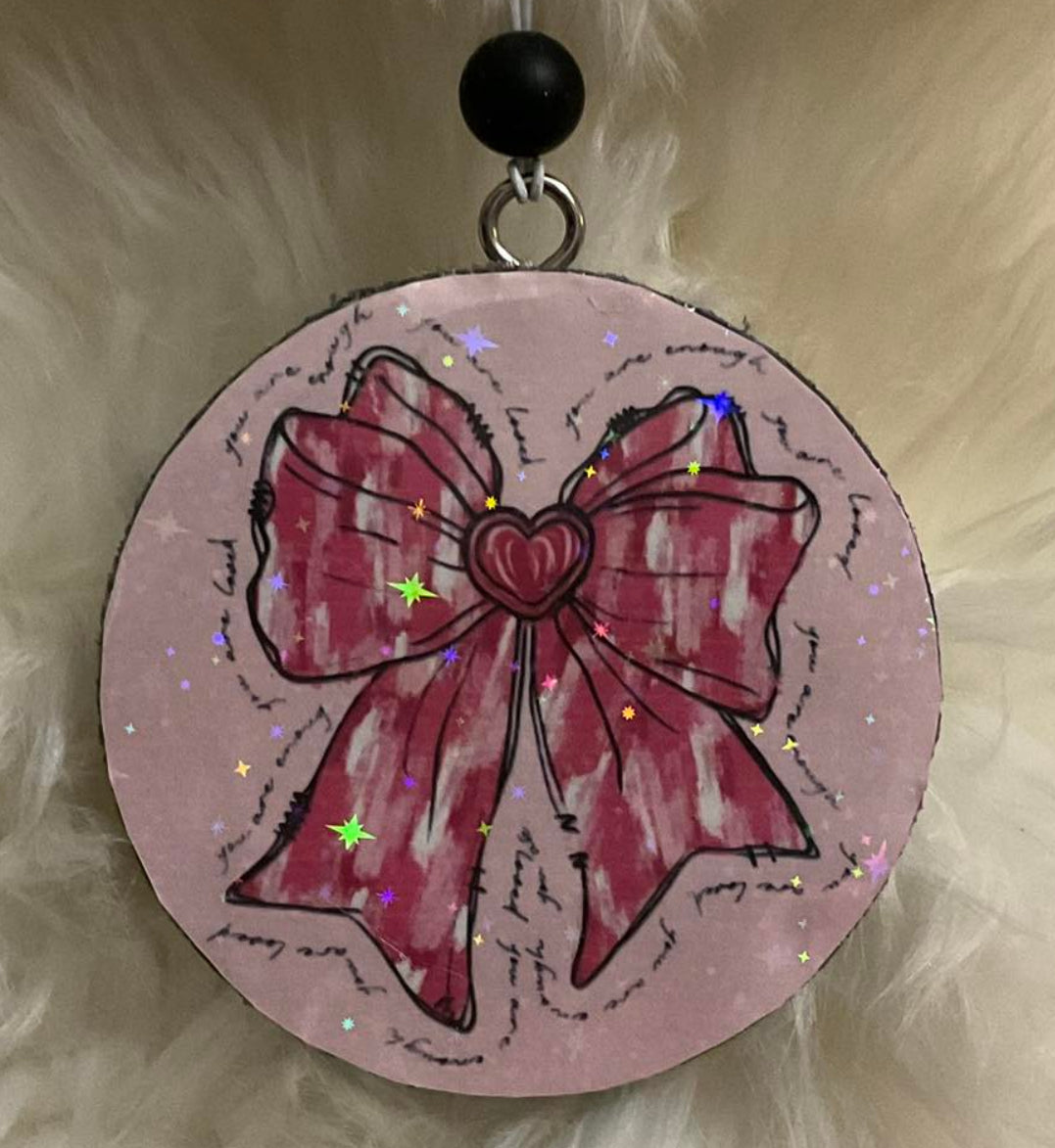 You are Loved Bow Car Freshie