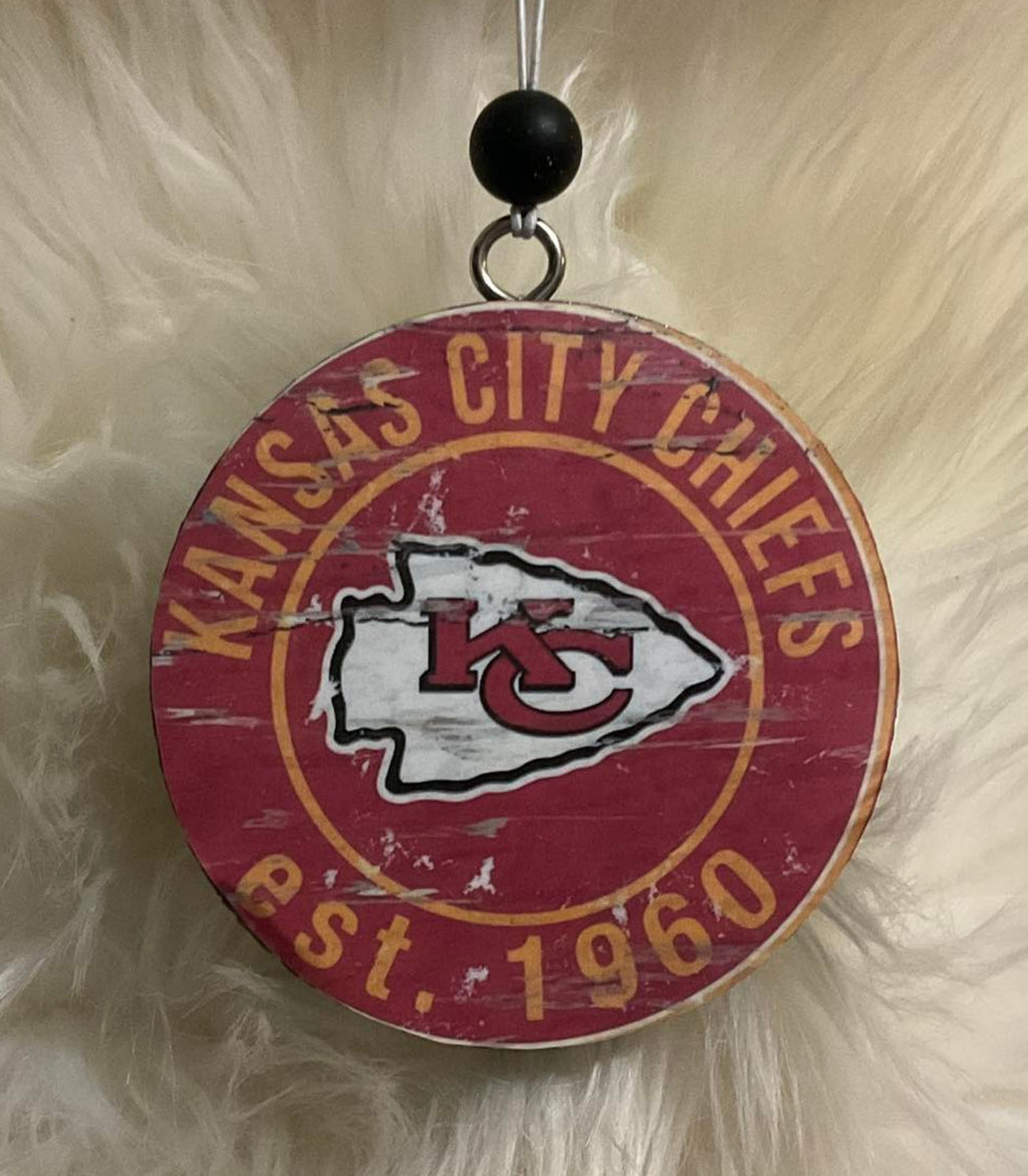 Distressed KC Chief's Car Freshie