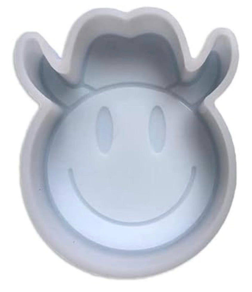 Smiley Face with Cowboy Hat Car Freshie