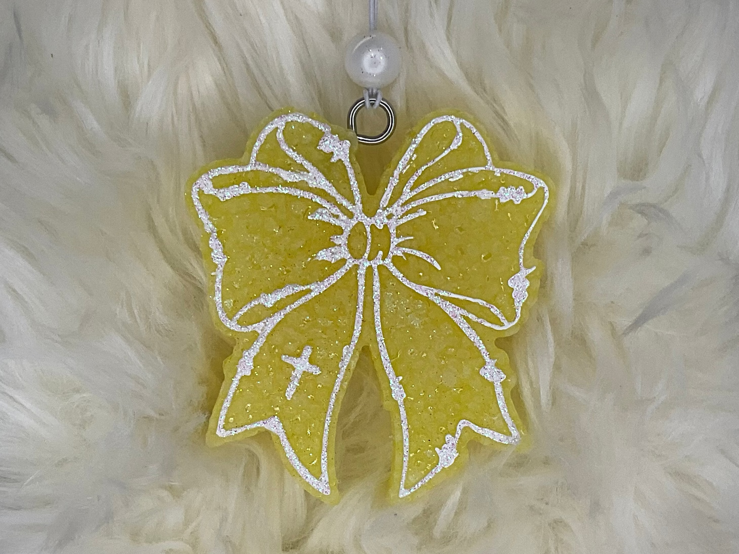 Bow with Cross Car Freshie