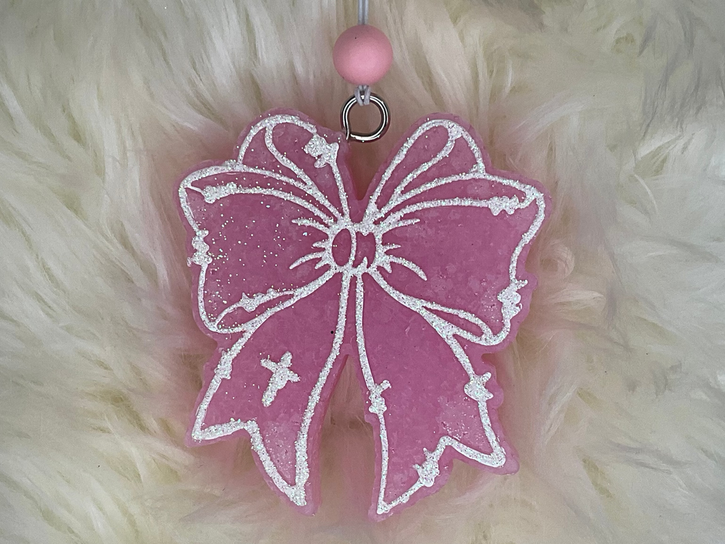 Bow with Cross Car Freshie