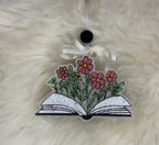 Book and Flower Car Freshie