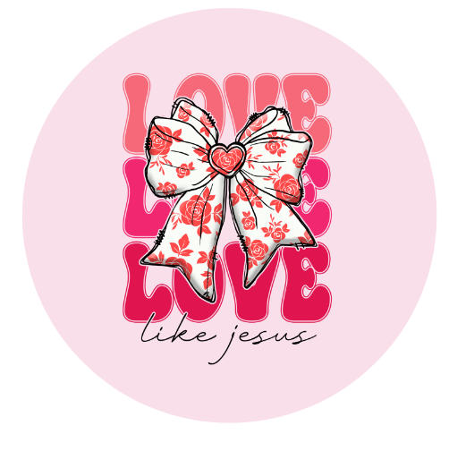 Love Like Jesus Bow Car Freshie